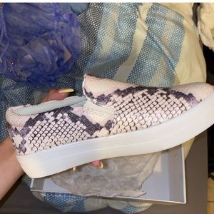 Steve Madden faux snake skin shoes